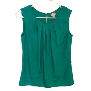 Merona Sleeveless Scoop Neck Blouse Green
